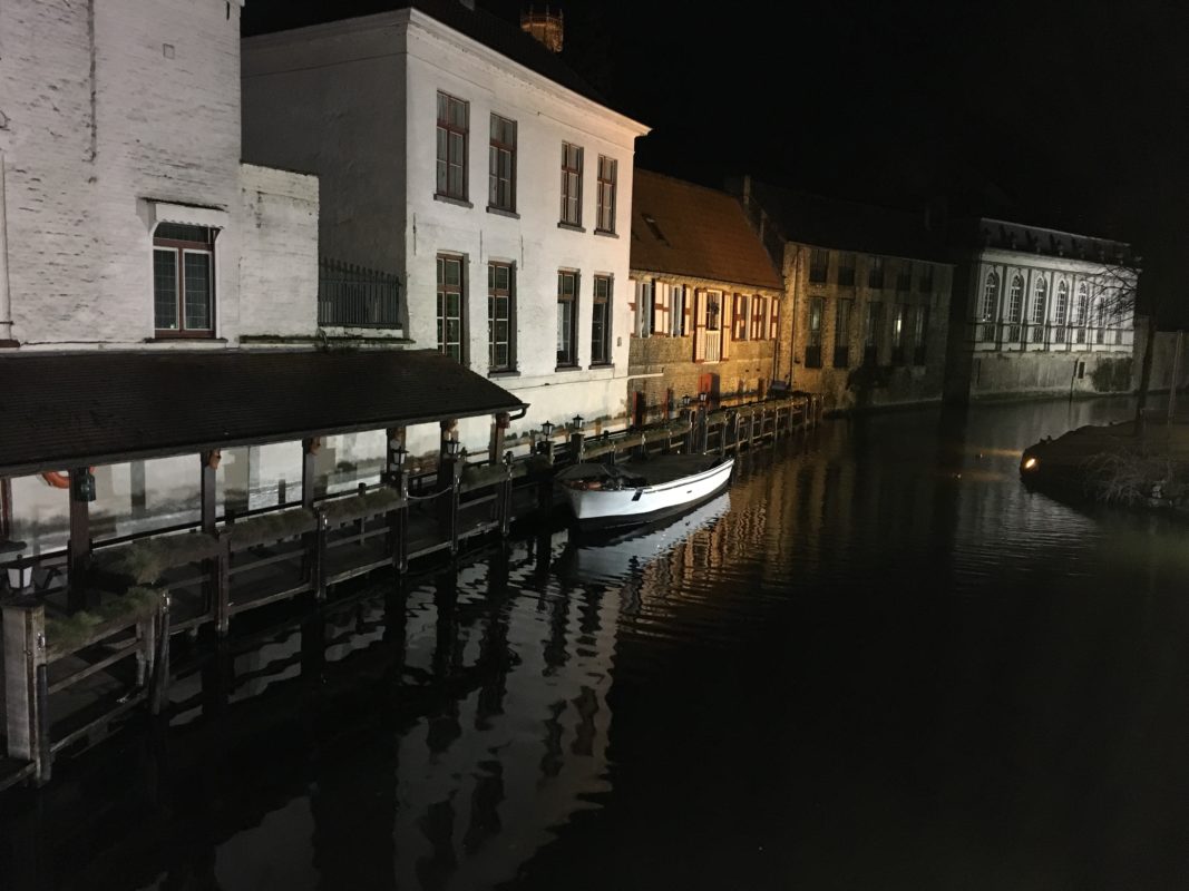 Romantic Things To Do In Bruges:Brugge Canal at night