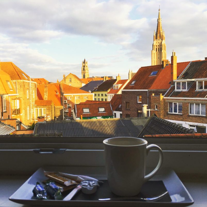 Romantic Things To Do In Bruges:Breakfast in bed at Ibis Centrum Brugge