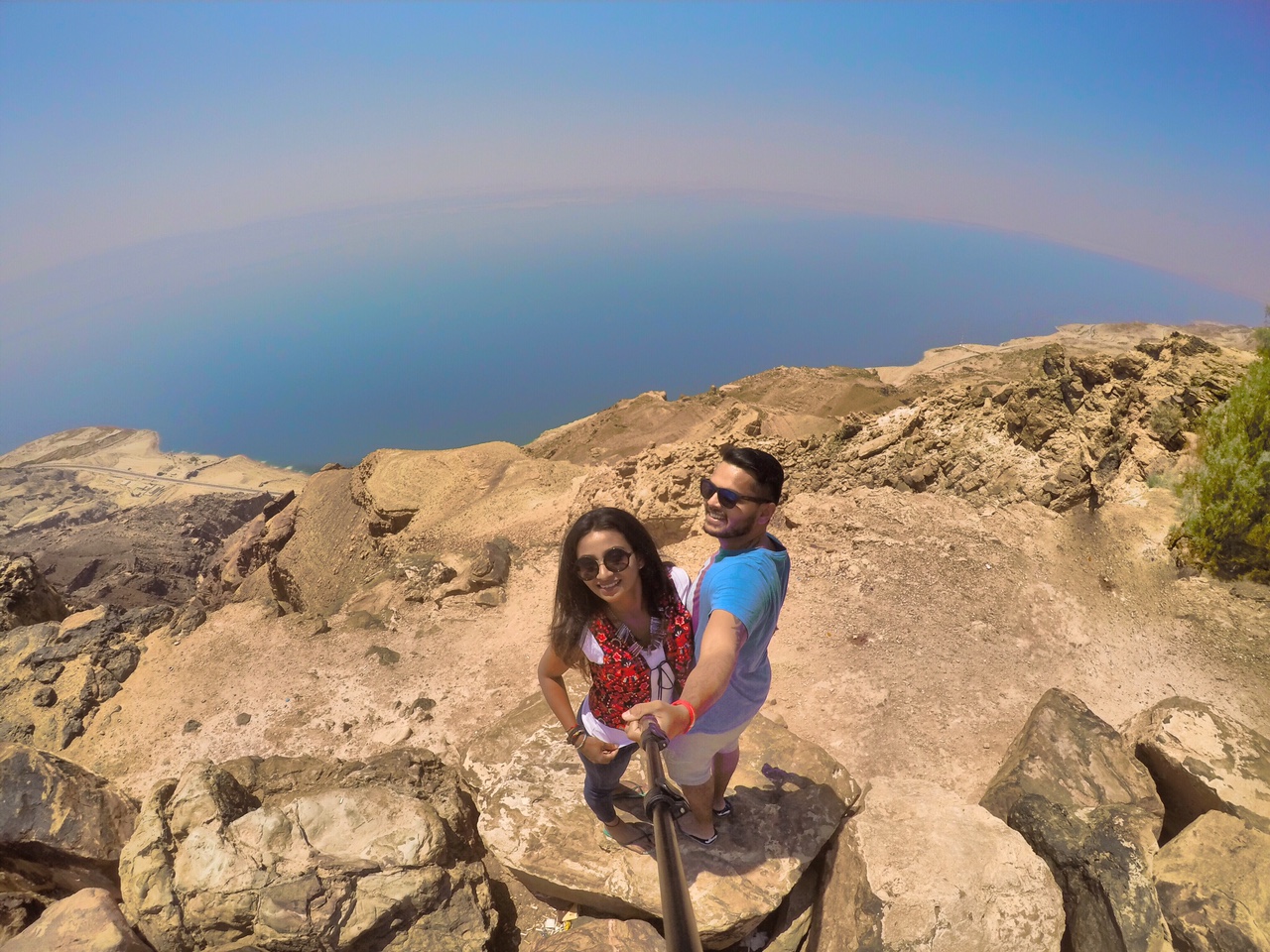 Views on Dead Sea in Jordan