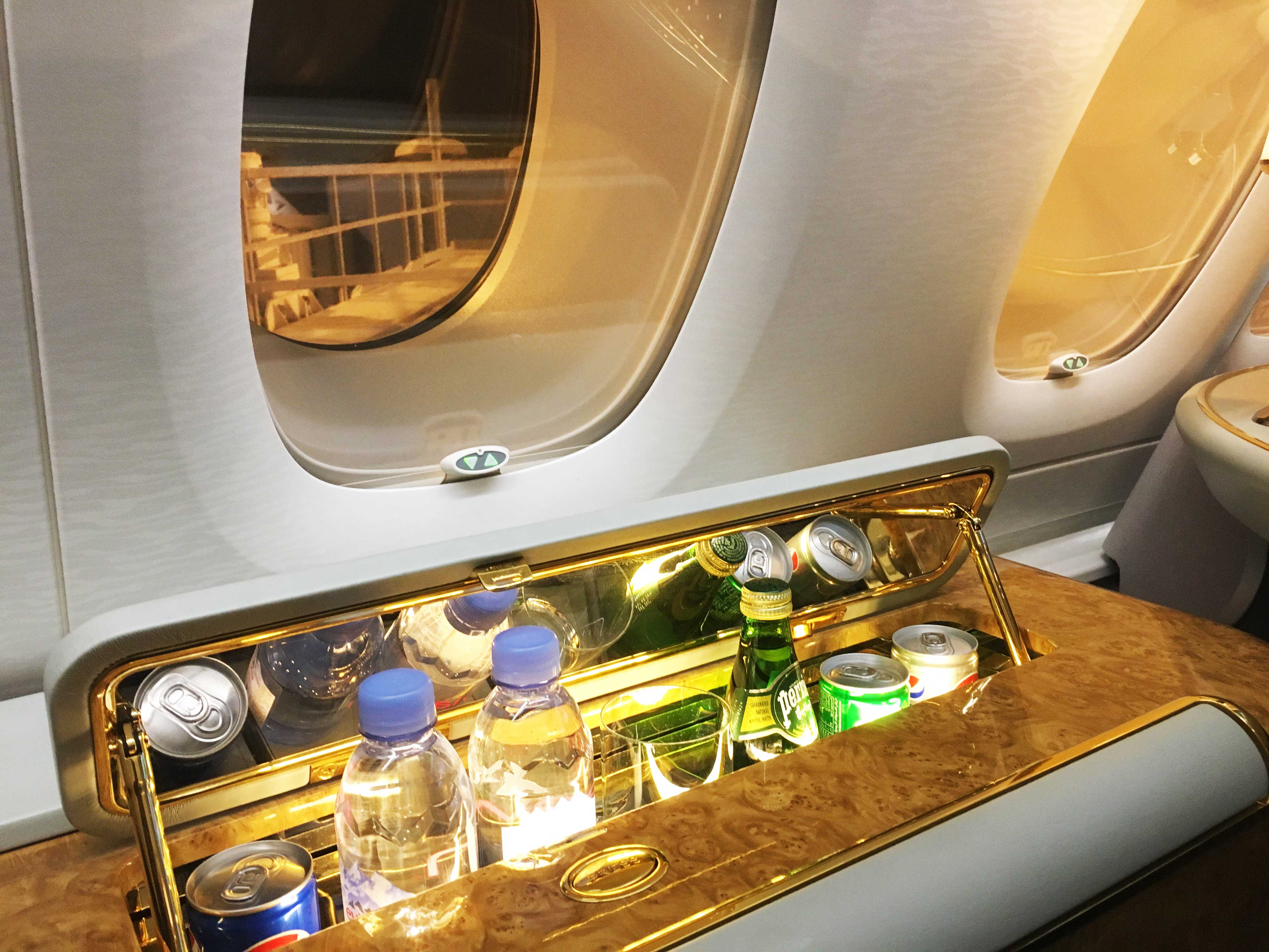 The Emirates First Class Cabin