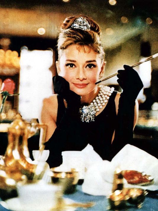 Audrey Hepburn in the iconic 'Breakfast at Tiffany's