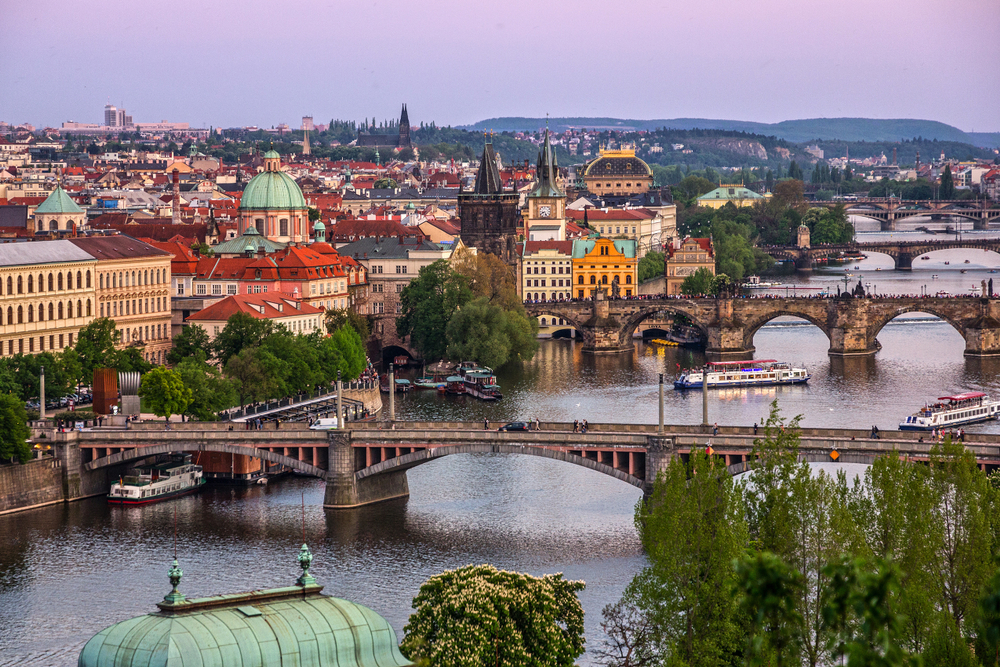 View from Letna Park in Prague