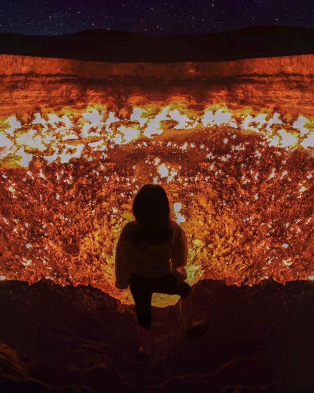 The burning crater- Darvaza