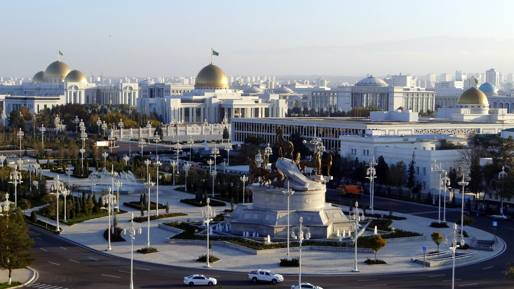 Ashgabat, the capital of Turkmenistan