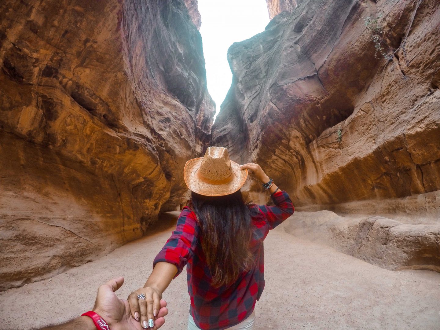 Through the siq in Petra