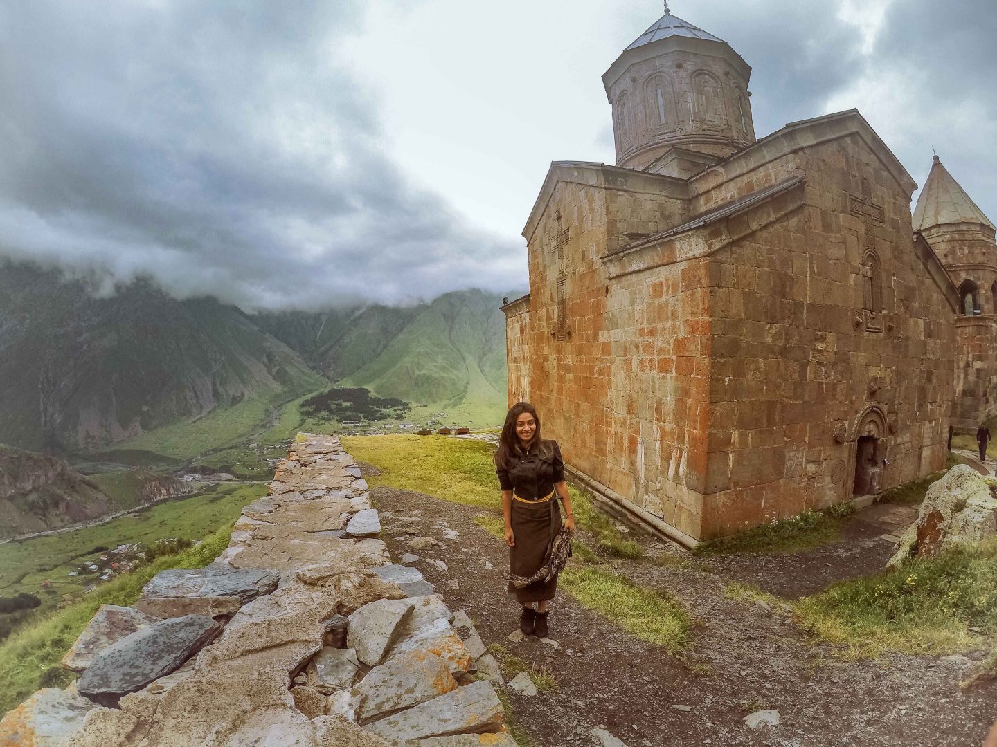 Holy Gergeti Trinity Church in Georgia