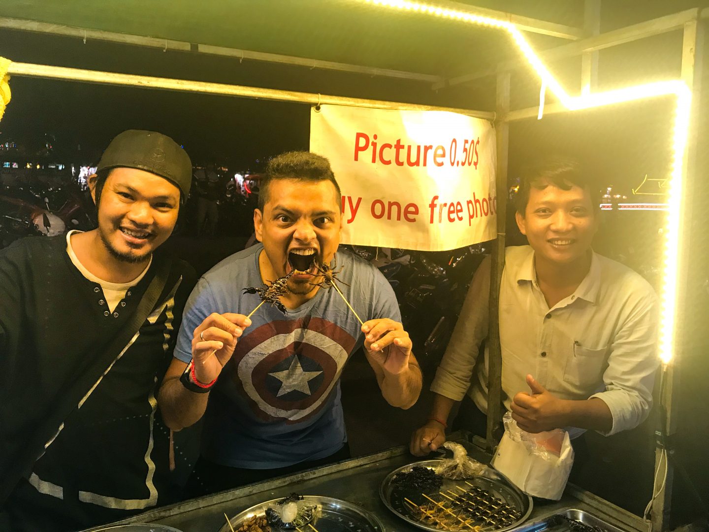 Scorpion fry at Siem Reap