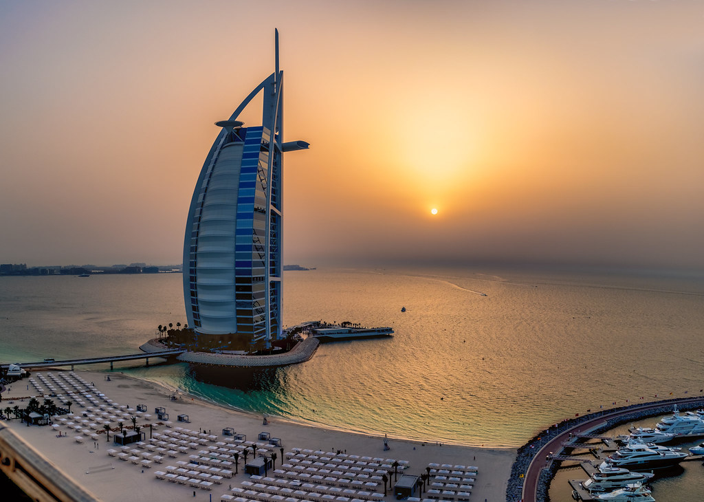 Burj Al Arab at sunset